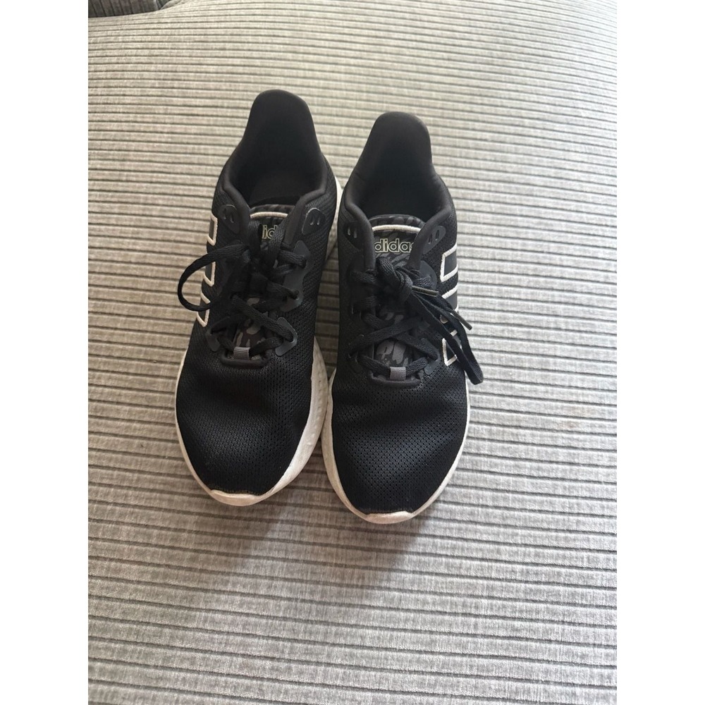 Adidas Fluidflow 2.0 Black Animal Print Snakeskin Zebra Running Shoes GY6078 6.5